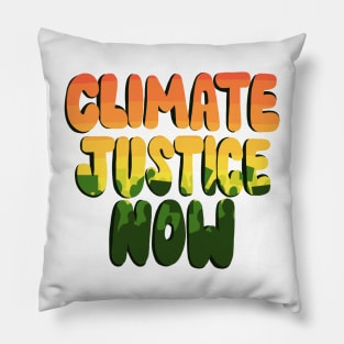 Climate Justice Now Pillow