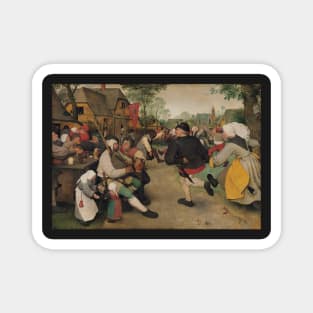 The Peasant Dance - Pieter Bruegel the Elder Magnet