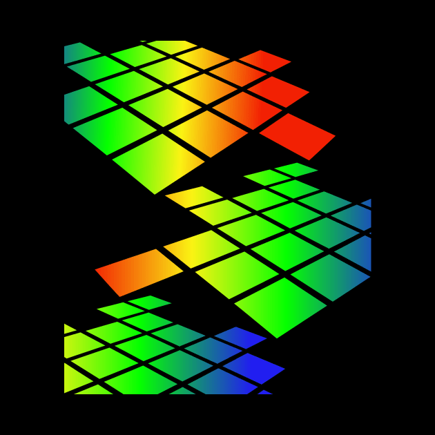 Color Blocks Retro Design by Qwerdenker Music Merch
