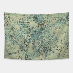 Blue Marble Spatter Pattern Tapestry