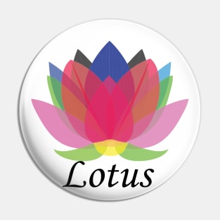 Colorful Lotus Pin