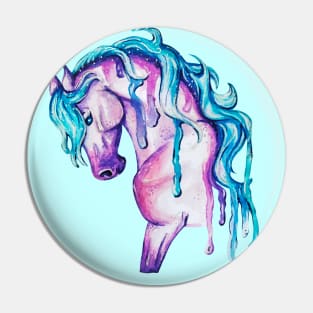 Watercolor Horse Pin