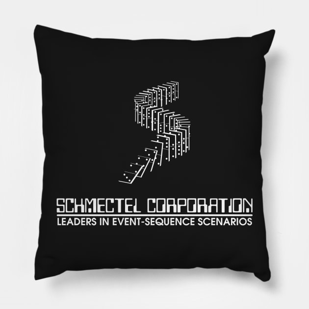 Schmectel Corporation Pillow by AngryMongoAff