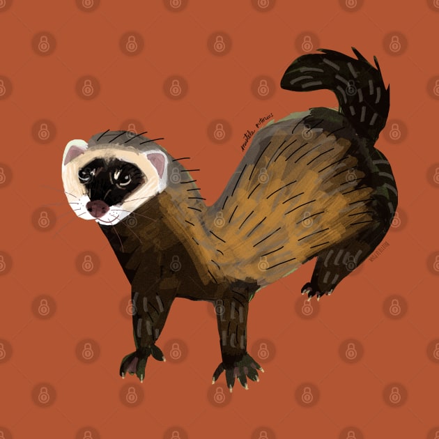 Brave Polecat ( Mustela putorius ) by belettelepink