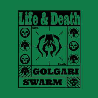 Golgari Swarm | Life & Death | MTG Guild Black on Green Design T-Shirt