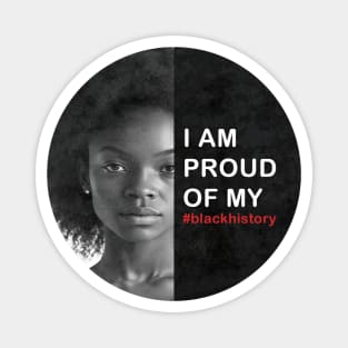 Girl Black History | Black History Month | Black Lives Matter | Juneteenth | Black Pride Magnet