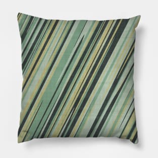 pale green and yellow streaks Pillow