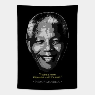 Nelson Mandela Quote Tapestry