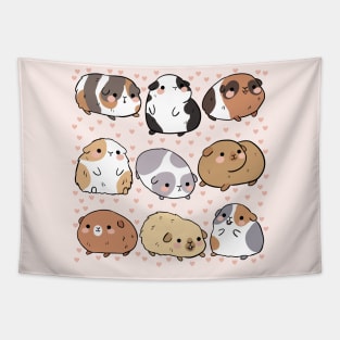 Cute Guinea Pigs illustration Tapestry