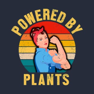 Powered By Plants Girly Vegan T-Shirt