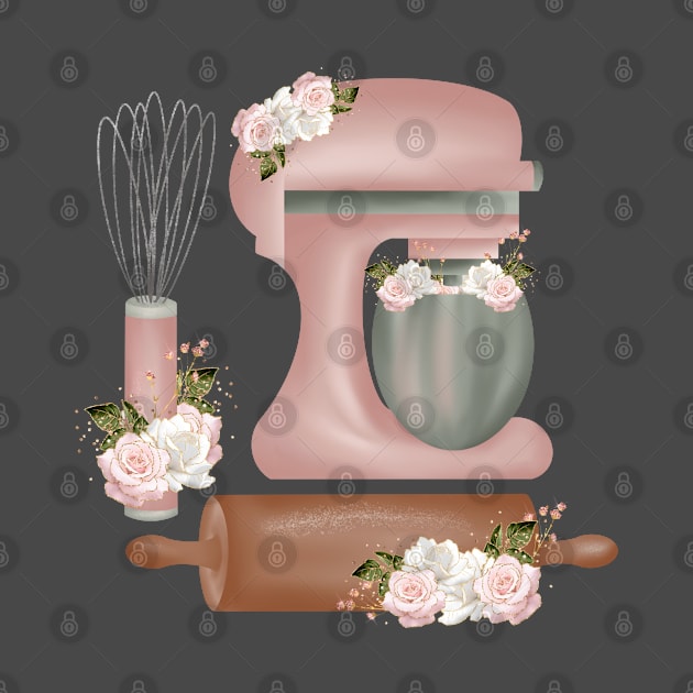 Pink Floral Baking by Created By EJF