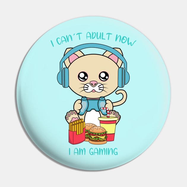 I cant adult now i am gaming Pin by JS ARTE