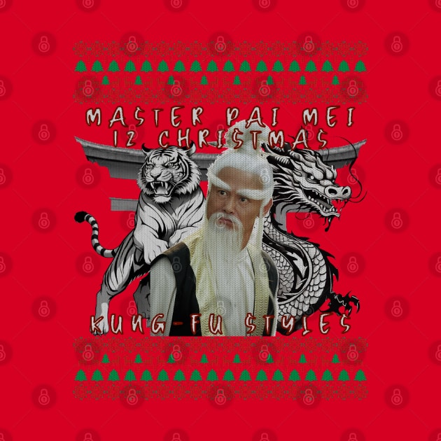 Master Pai Mei Christmas Kung Fu T-Shirt by 8 Fists of Tees