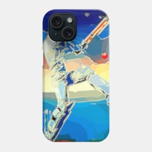 World Cup Cricket Batsman art Phone Case