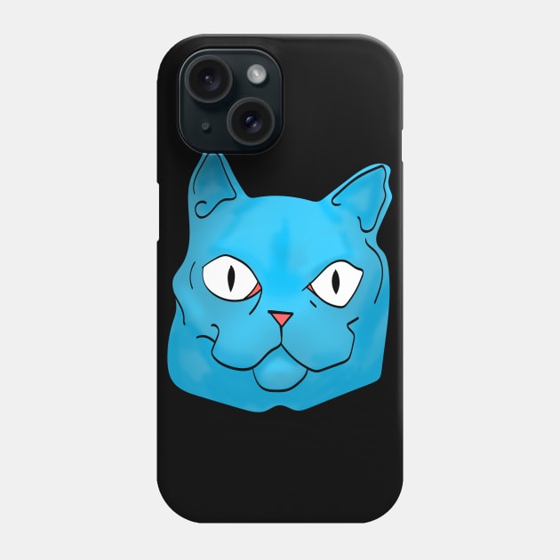 fat blue cat Phone Case by Max