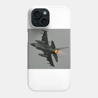 F-16 Afterburner Turn with vapor Phone Case