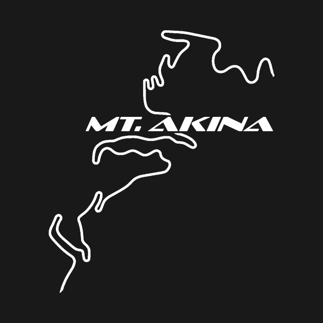 Mt. Akina Track Map (White) by Designs by Chreeis