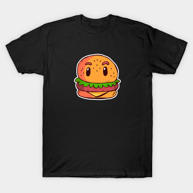 Disover Kawaii Hamburger Drawing - Kawaii Hamburger - T-Shirt