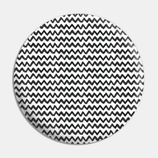 Ink zigzags - black and white Pin