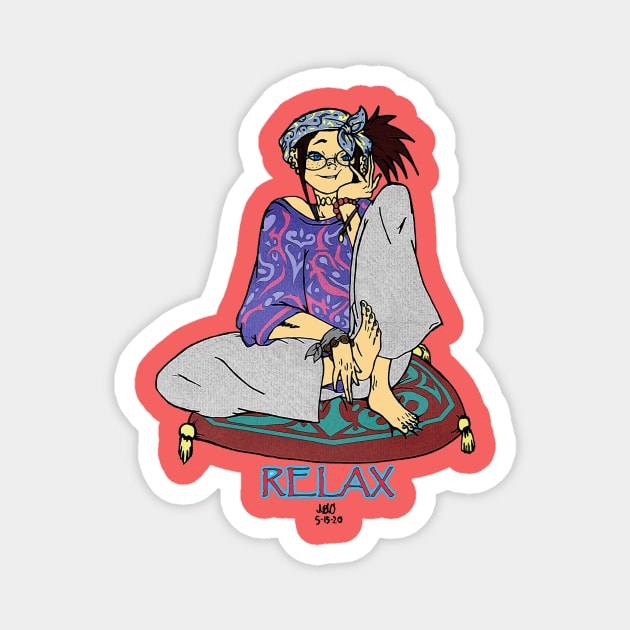 Relax Ren Magnet by TeeJay93