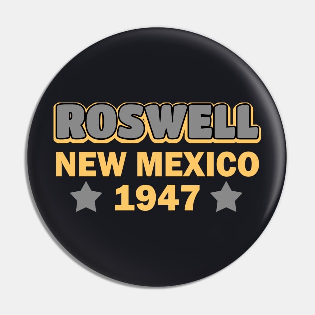 Roswell New Mexico 1947 Incident Pin by Foxxy Merch