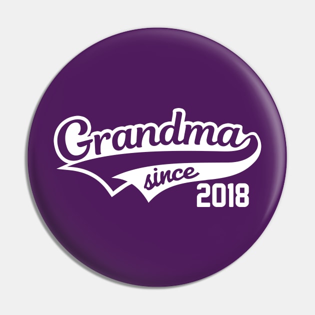 Grandma since 2018 Pin by hoopoe