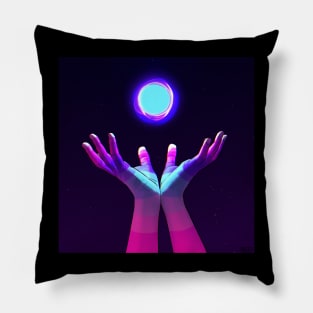 Psychedelic Energy Hands 7 (GIF) Pillow