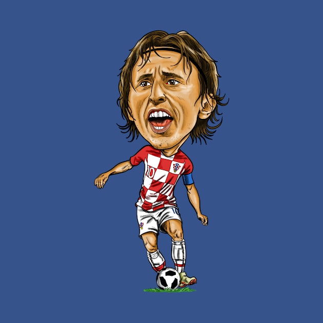 Luka Modric caricature by tabslabred