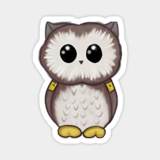 Cute Owl Drawing Magnet