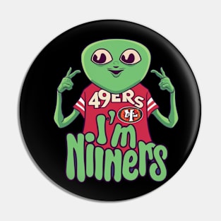 Im niners funny cute 49 ers football victor design Pin