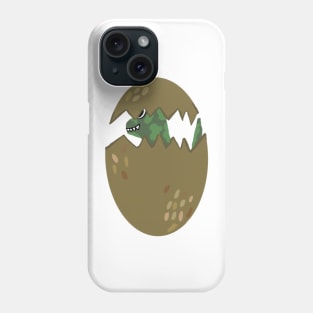 Baby dinosaur in egg Phone Case