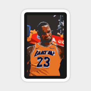 Lebron James Moments Geometric Art Magnet