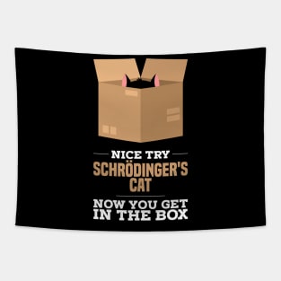 Physics Jokes T-Shirt I Schrodinger's cat Tapestry