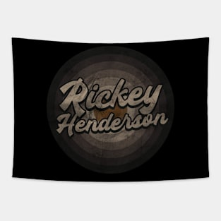 RETRO BLACK WHITE - Rickey Henderson Tapestry