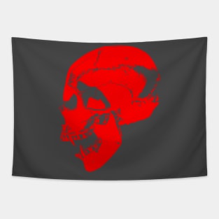 Red Vampire Skull Tapestry