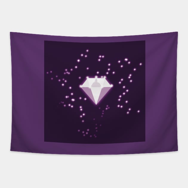 Diamond shines on a fitted facemask or t-shirt Tapestry by marina63