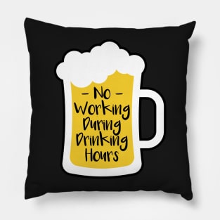 Beer Drinking Hours Pillow