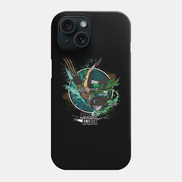 VEGA: FLYING BARCELONA ATTACK - GREEN/BLACK Phone Case by JF Penworks