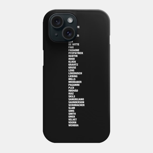 TECHNO ROLL CALL Phone Case by Techniche