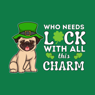 St, Paddys Leprechaun Pug, I love my Puggle T-Shirt