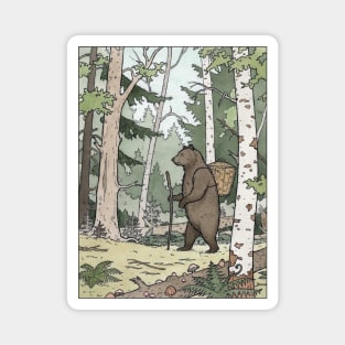 Bear in the Woods Magnet