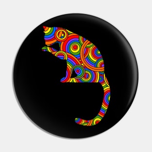 Rainbow Cat Pin