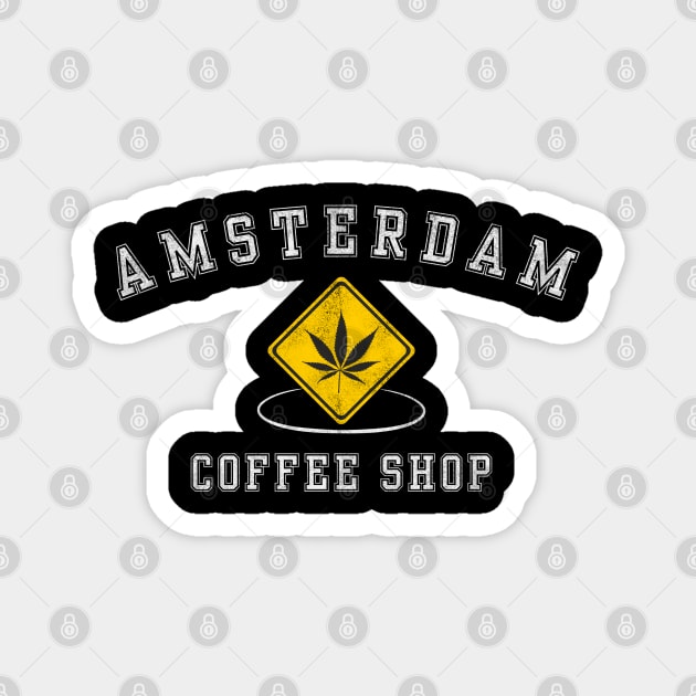 Amsterdam Coffee Shop Magnet by Stylecombinator