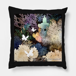 Faded Forest Butterfly Shrine Pillow