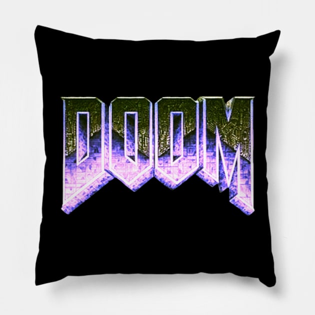 Purple Doom Pillow by The Doom Guy