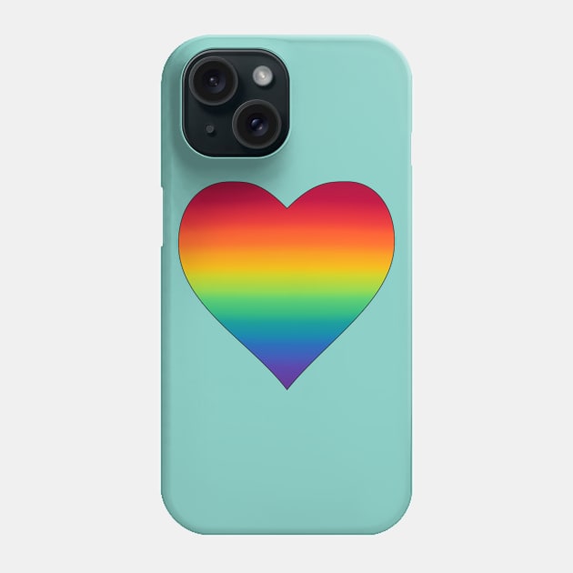 Rainbow Heart Phone Case by snknjak