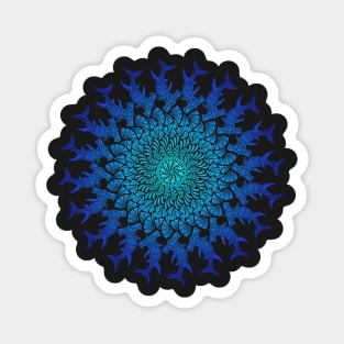 Tribal Hammerhead Mandala Magnet