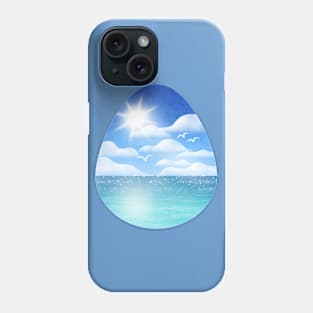 The blue sky and the green sea Phone Case