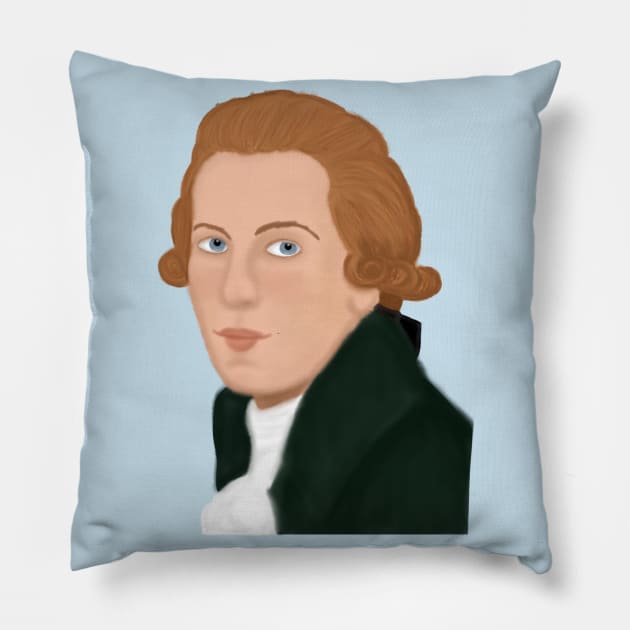 Young Thomas Jefferson Pillow by Aeriskate