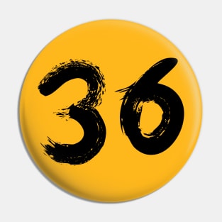 Number 36 Pin